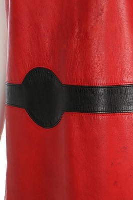 Lot 191 - A Pierre Cardin 'Espace' leather dress,...