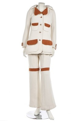 Lot 64 - An Emanuel Ungaro couture dungaree ensemble,...