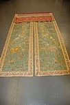 Lot 95 - Two embroidered temple hangings, Chinese...
