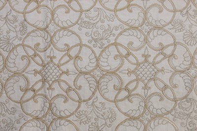 Lot 26 - An embroidered cradle cover, English, circa...