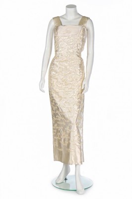 Lot 75 - A Maggy Rouff couture sequined satin evening...