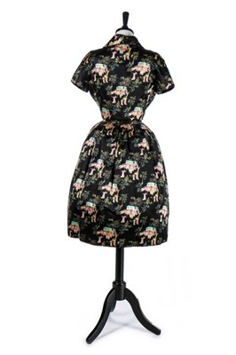 Lot 84 - A Christian Dior couture 'Japanese' chiné...