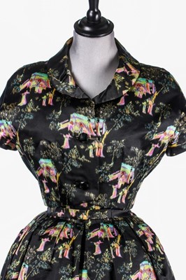 Lot 84 - A Christian Dior couture 'Japanese' chiné...