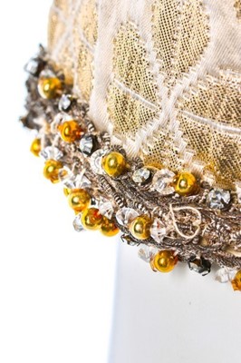 Lot 111 - A good Yves Saint Laurent brocatelle lamé mini...