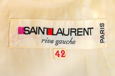 Lot 111 - A good Yves Saint Laurent brocatelle lamé mini...