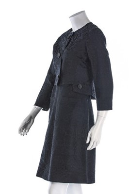 Lot 100 - A Christian Dior couture by Marc Bohan black...