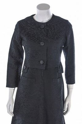 Lot 100 - A Christian Dior couture by Marc Bohan black...