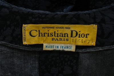 Lot 100 - A Christian Dior couture by Marc Bohan black...