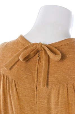Lot 99 - A Madame Grs couture flecked tan jersey day...
