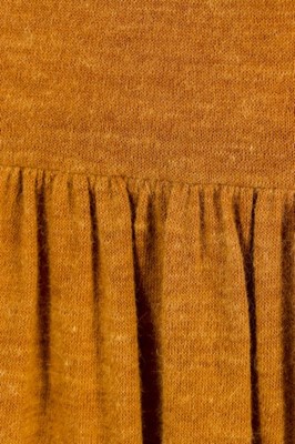 Lot 99 - A Madame Grs couture flecked tan jersey day...