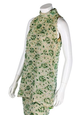 Lot 101 - A Pedro Rodriguez fully embellished guipure...