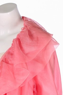 Lot 102 - A ruched white jersey cocktail dress in the...