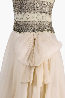 Lot 103 - A Christian Dior London 'jewelled' chiffon...