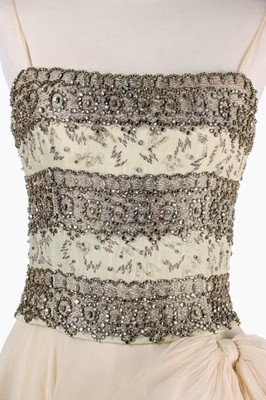 Lot 103 - A Christian Dior London 'jewelled' chiffon...