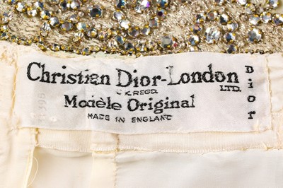 Lot 103 - A Christian Dior London 'jewelled' chiffon...