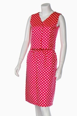Lot 105 - A Balenciaga couture embroidered pink silk...