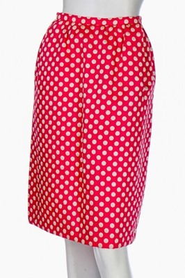 Lot 105 - A Balenciaga couture embroidered pink silk...