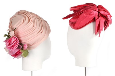 Lot 169 - Two Christian Dior hats, both labelled, the...