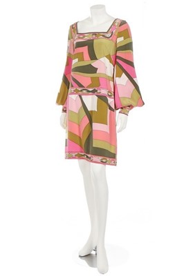 Lot 142 - A Pucci printed silk dress, 1960s, labelled...