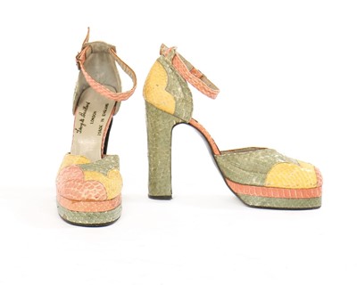 Lot 265 - A pair of Terry de Havilland snakeskin...