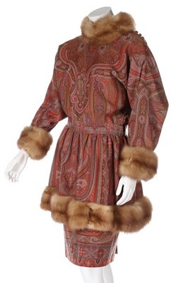 Lot 118 - A Lanvin couture Russian-style ensemble, 1980s,...