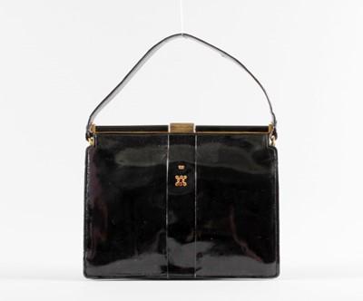 Lot 43 - The Duchess of Windsor's black patent leather...