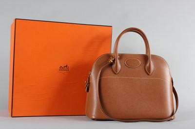 Lot 13 - A fine Hermès tan leather 'Bolide', 1995, Y...