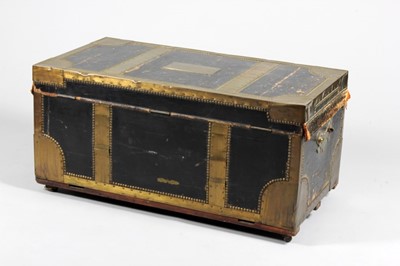 Lot 42 - An Ede & Sons wooden trunk, which belonged to...