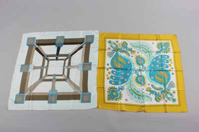 Lot 5 - Six Hermès scarves, mainly 1970s-80s,...