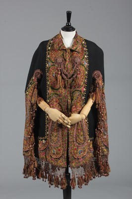 Lot 66 - An Indian embroidered 'visite', circa 1875-85,...
