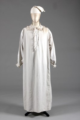 Lot 68 - A rare gentleman's nightshirt and nightcap,...