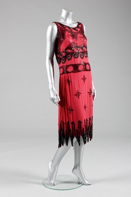 Lot 90 - A beaded 'Aux Chevaux' cocktail dress,...