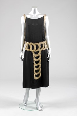 Lot 93 - A rare Madeleine Vionnet haute couture beaded...