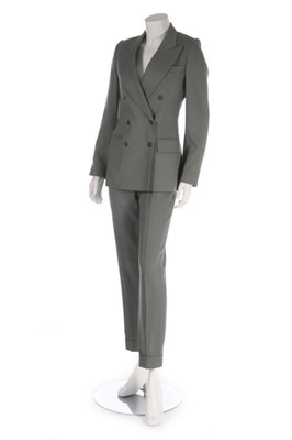 Lot 13 - A Jean-Paul Gaultier green wool ensemble, late...