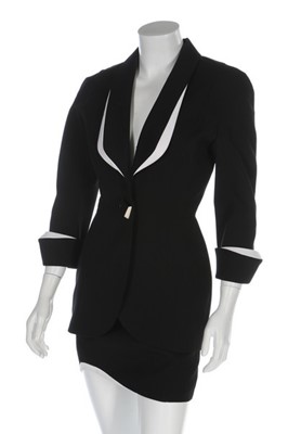 Lot 49 - Two Thierry Mugler wool suits, 1990s, labelled,...