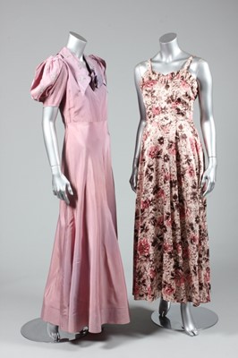 Lot 43 - Eveningwear, 1930s-early 40s, comprising;...