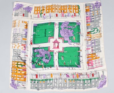 Lot 44 - A Philipe Jullian for Zika Ascher printed silk...