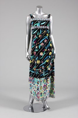 Lot 47 - An Emilio Pucci printed velvet maxi dress,...