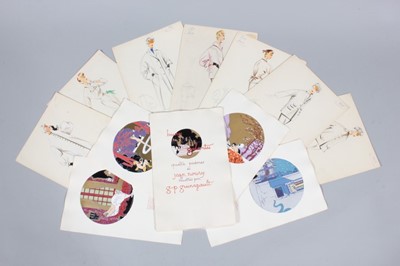 Lot 65 - Day ensemble designs by Schiaparelli and Dior,...