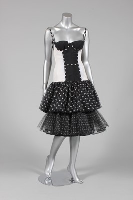 Lot 81 - A Christian Dior boutique polka dot corset...