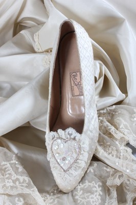 Lot 179 - ;The duplicate bridal shoes, designed and made...
