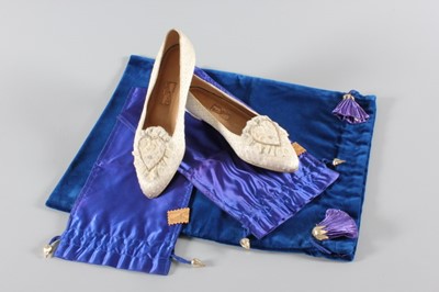 Lot 179 - ;The duplicate bridal shoes, designed and made...