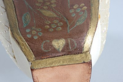 Lot 179 - ;The duplicate bridal shoes, designed and made...