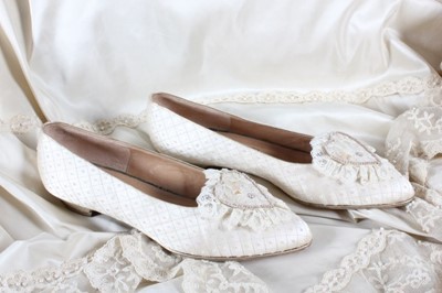Lot 179 - ;The duplicate bridal shoes, designed and made...