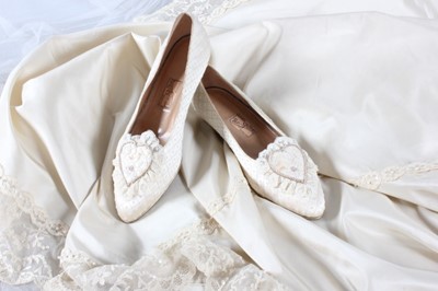 Lot 179 - ;The duplicate bridal shoes, designed and made...
