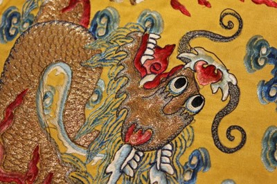 Lot 33 - An Imperial dragon robe, jifu, Chinese, late...