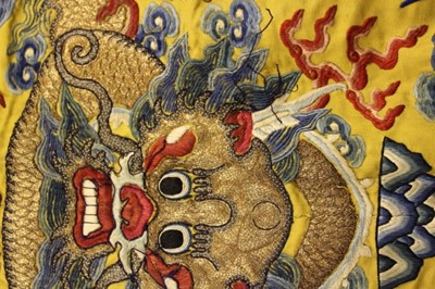 Lot 33 - An Imperial dragon robe, jifu, Chinese, late...