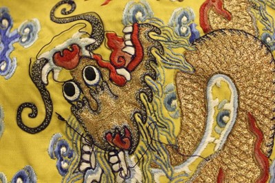 Lot 33 - An Imperial dragon robe, jifu, Chinese, late...