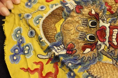 Lot 33 - An Imperial dragon robe, jifu, Chinese, late...