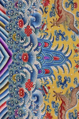 Lot 33 - An Imperial dragon robe, jifu, Chinese, late...